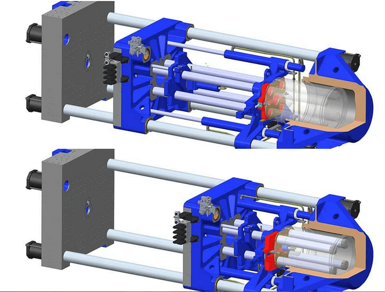 Clamping unit double toggle